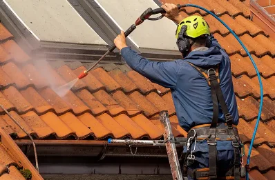 Démoussage et hydrofuge de toiture au Clerjus